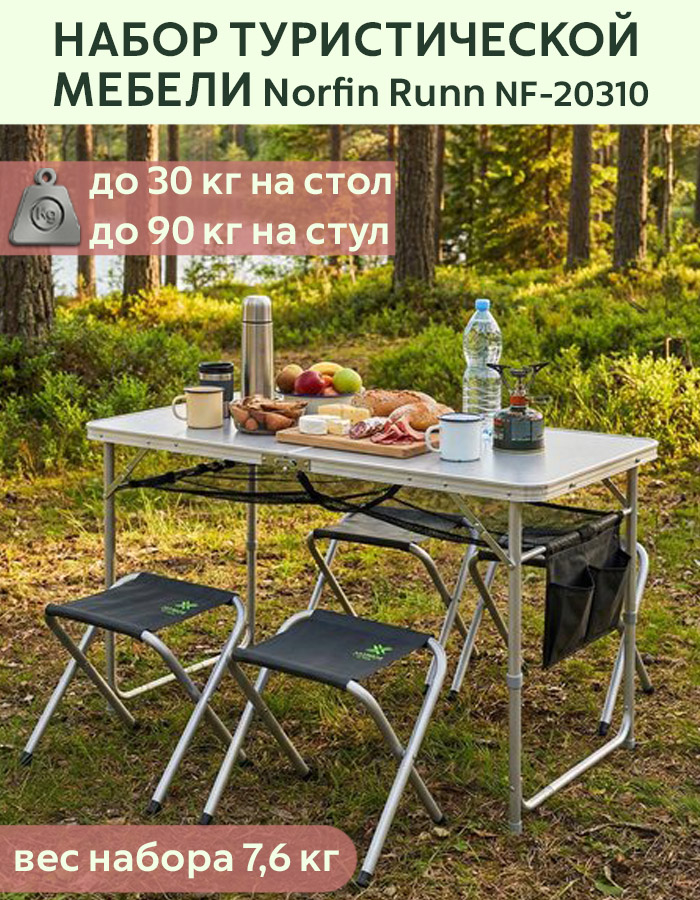 Набор туристической мебели Norfin (Норфин) Runn NF-20310