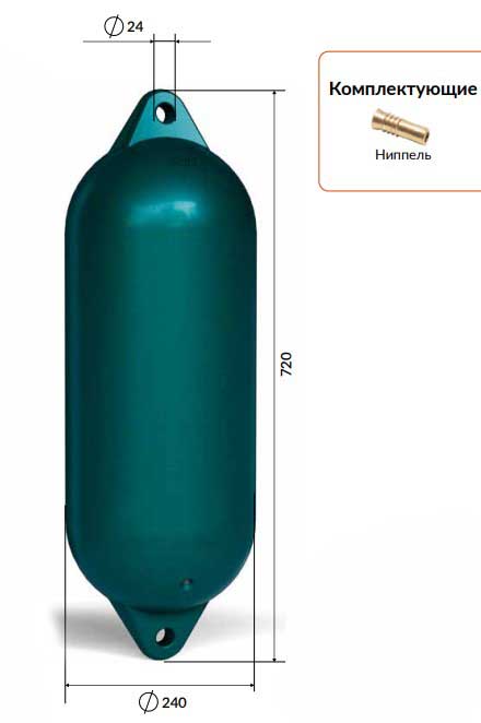Кранец швартовый BUOY Classic Ø240x720 мм