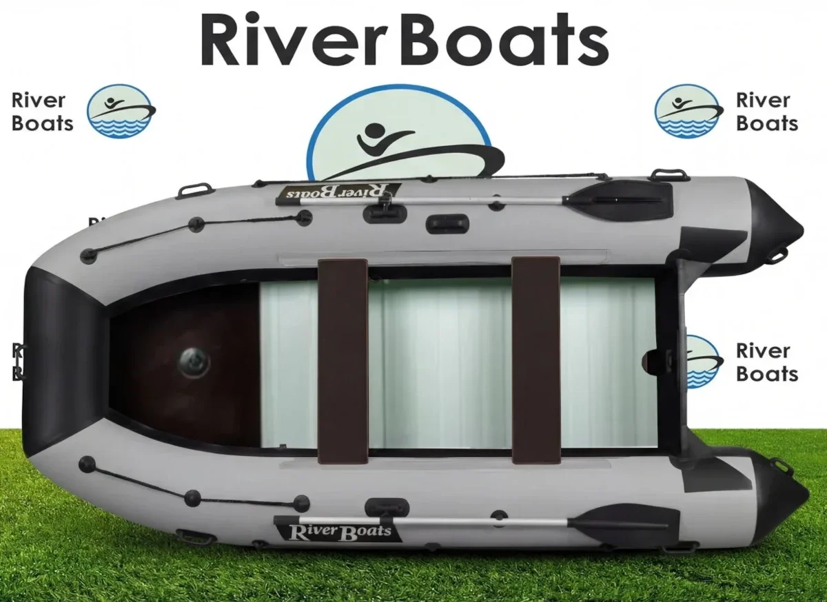 Надувная лодка ПВХ RiverBoats RB 370 (баллон 46, алюминиевое дно)