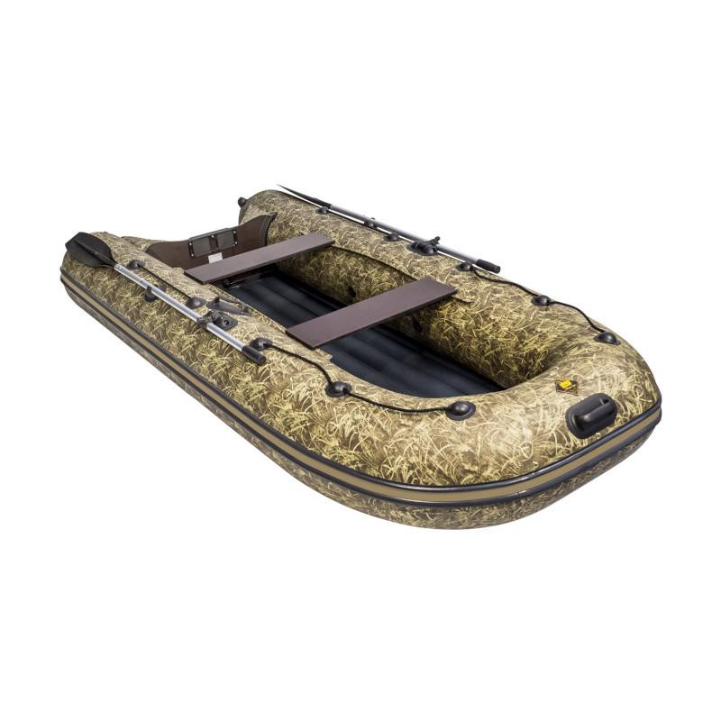 Надувная лодка Ривьера Компакт 3200 НДНД "Камуфляж" камыш