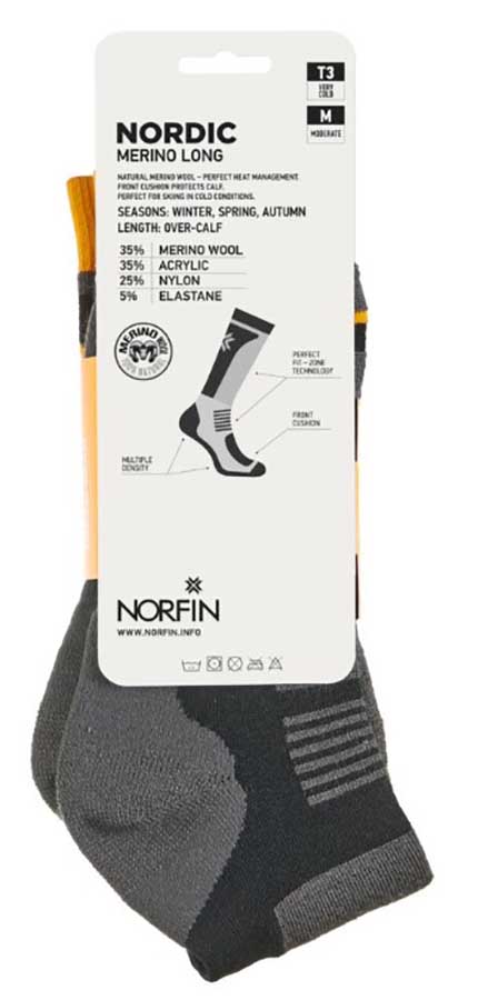 Термоноски Norfin (Норфин) T3M NORDIC MERINO LONG