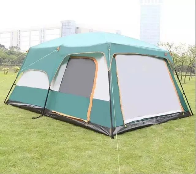 Палатка шатер с тамбуром Coolwalk CW 096-12, 420х305х210 см. (зеленый)