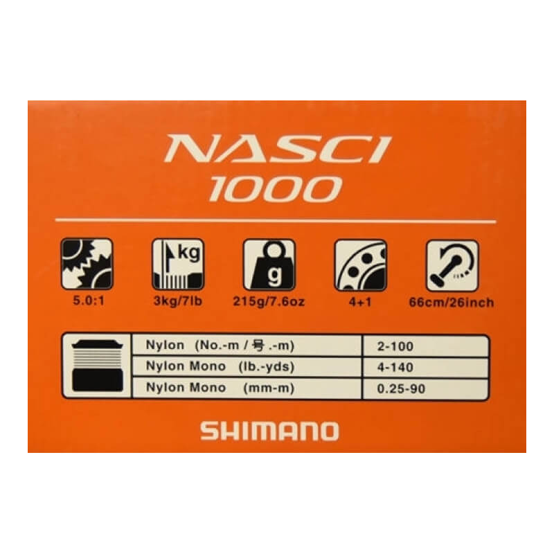 Катушка рыболовная Shimano Nasci 1000