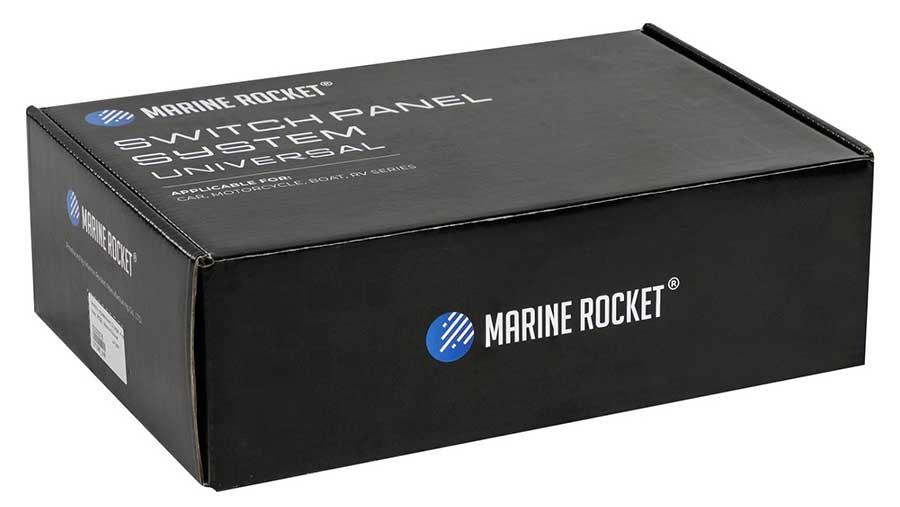 Панель управления Marine Rocket, 8 кнопок, 2 ряда, RGB подсветка, 12/24 В, силикон, IP68