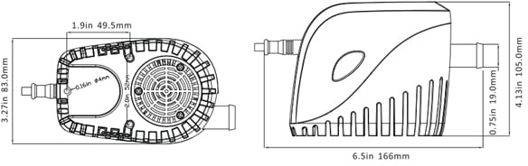 Помпа осушительная SeaFlo 750 GPH (2838.75 л/ч), 12 В, автомат., арт. SFBP1G75011