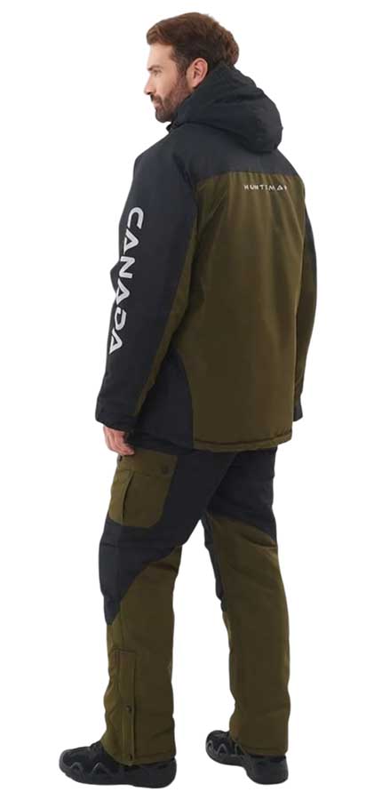 Костюм зимний Хантсмен Канада -35°С, хаки/черный (ткань Оксланд)