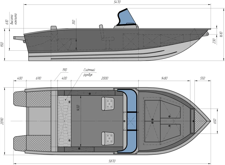 Катер ТРИЕРА 540 Fish