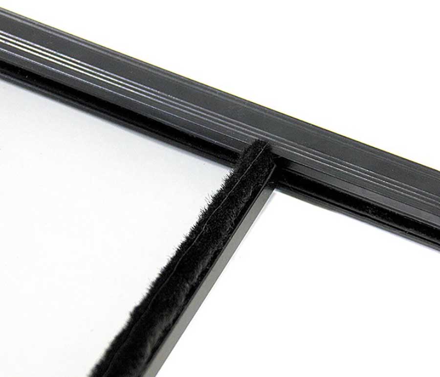 Форточка накладная со сдвижным стеклом левая 607х334 мм, Техномарин