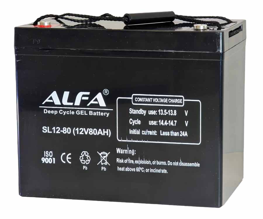 Аккумуляторная батарея ALFA 12V, 80Ah 