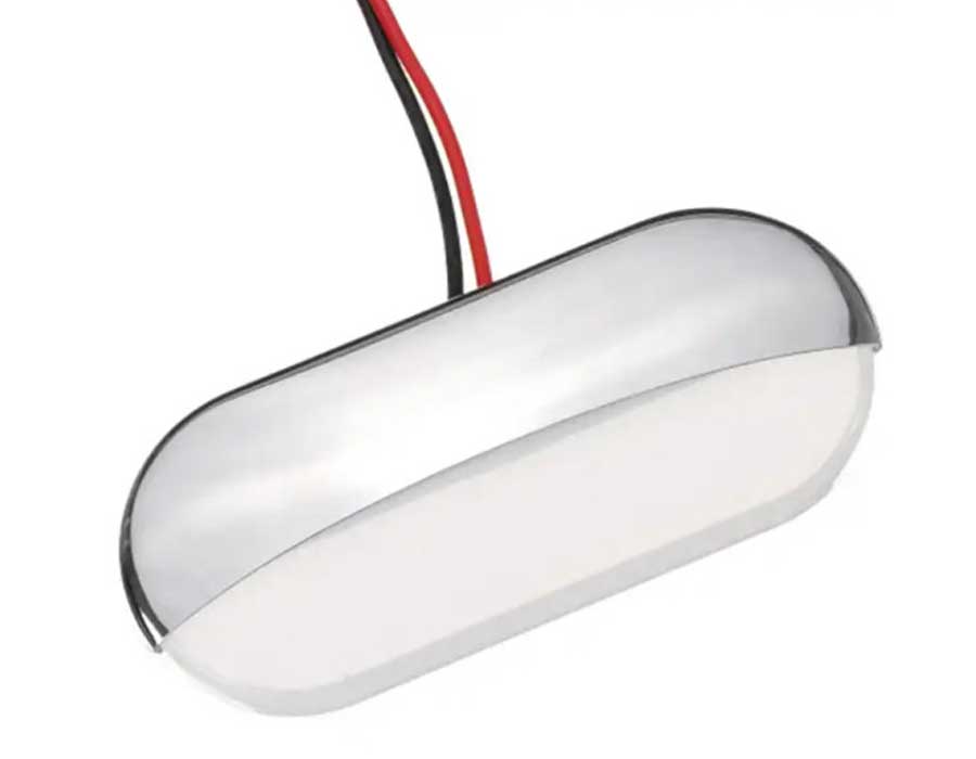 Светодиодный светильник для подсветки палуб и трапов, 0.8Вт, 12В, IP67, теплый белый свет