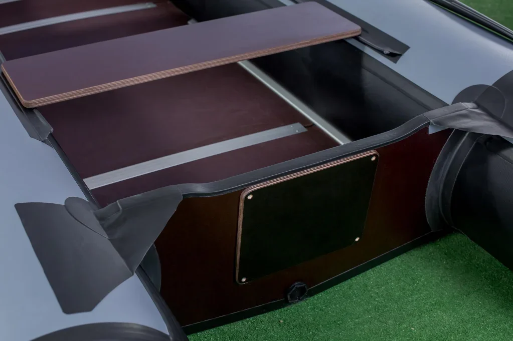 Надувная лодка ПВХ RiverBoats RB 430 (фальшборт, слань)