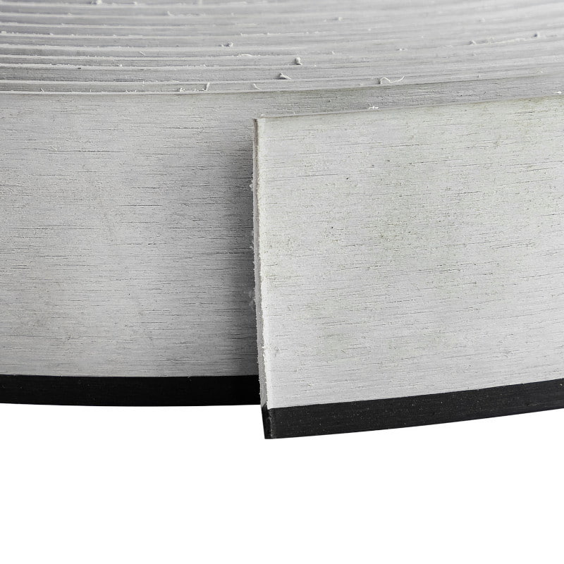Палубное покрытие ПВХ 50x5 мм., серый, черная полоса