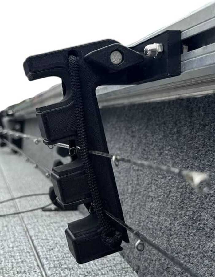 Держатель удилища тройной на Т-паз (2 шт.)