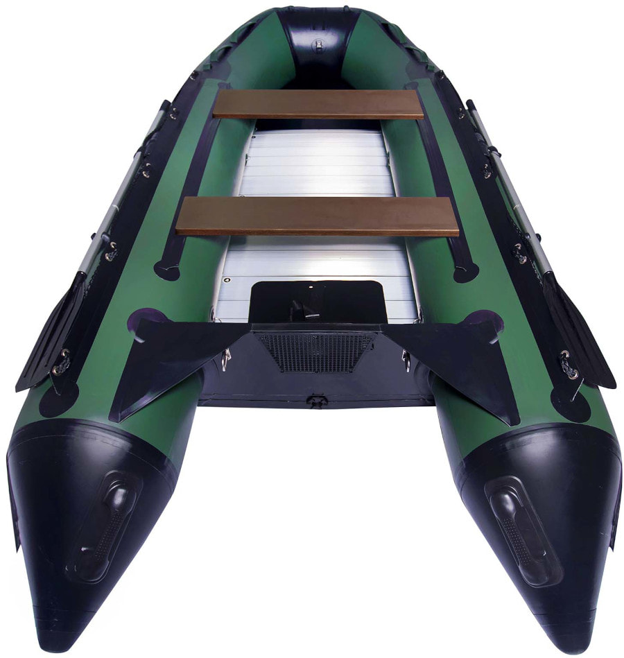 Надувная лодка ПВХ СМарин SDP Max 365, зеленый/черный