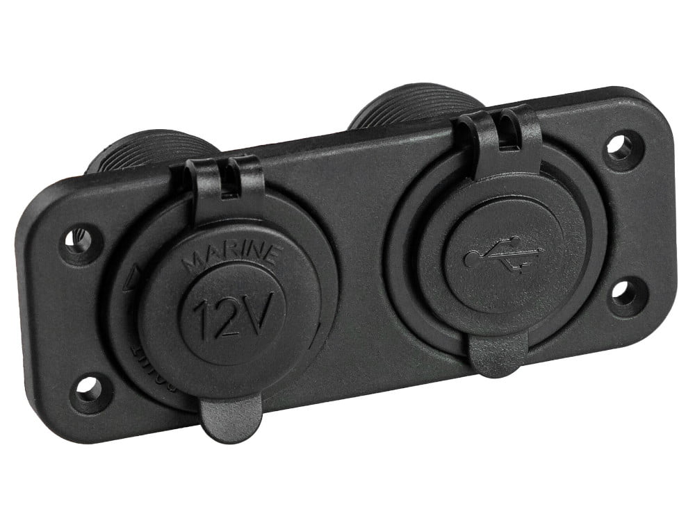 Панель с USB-разъемом 5В 2.1А и прикуривателем