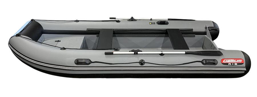 Лодка РИБ ПНД Роджер Гелиум 3800 (низкий борт), серый, ЕАС