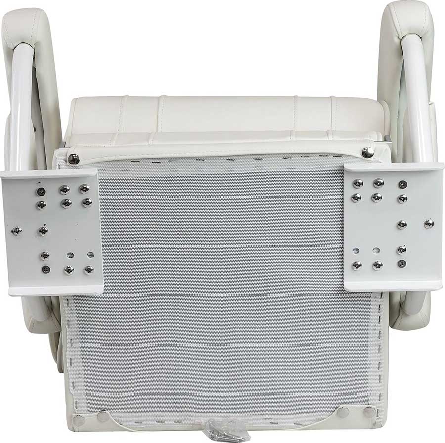 Кресло Marine Rocket мягкое виниловое с перекидной спинкой и болстером, белый