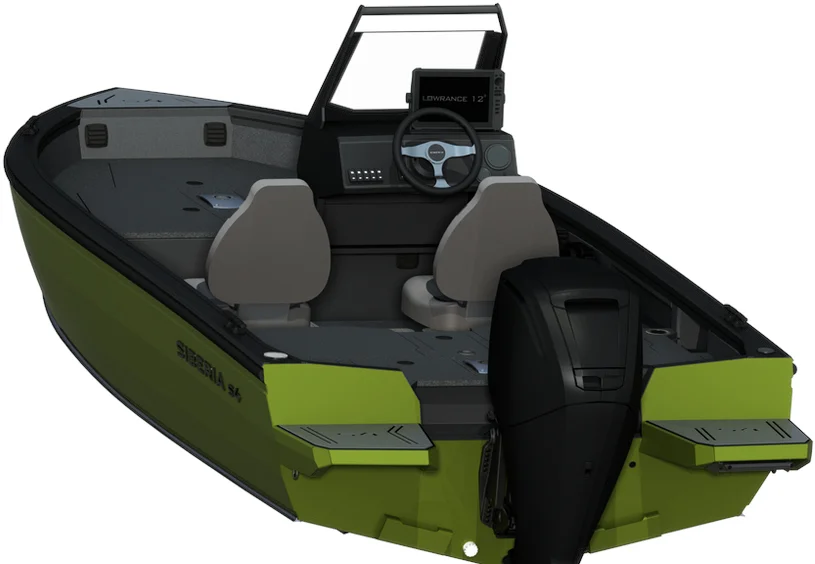 Лодка алюминиевая Siberia S4 2025 одноконсольная