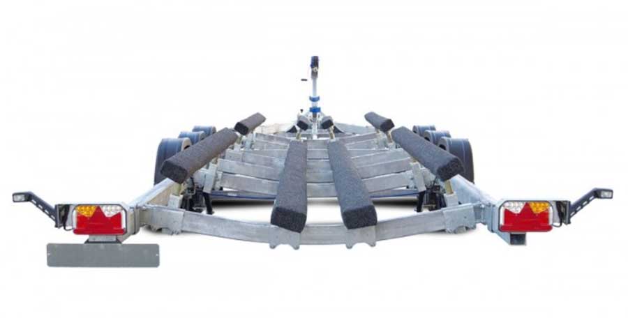 Прицеп для катеров и яхт МЗСА L 1025-3.35 исполнение 101 (судно до 9 м)