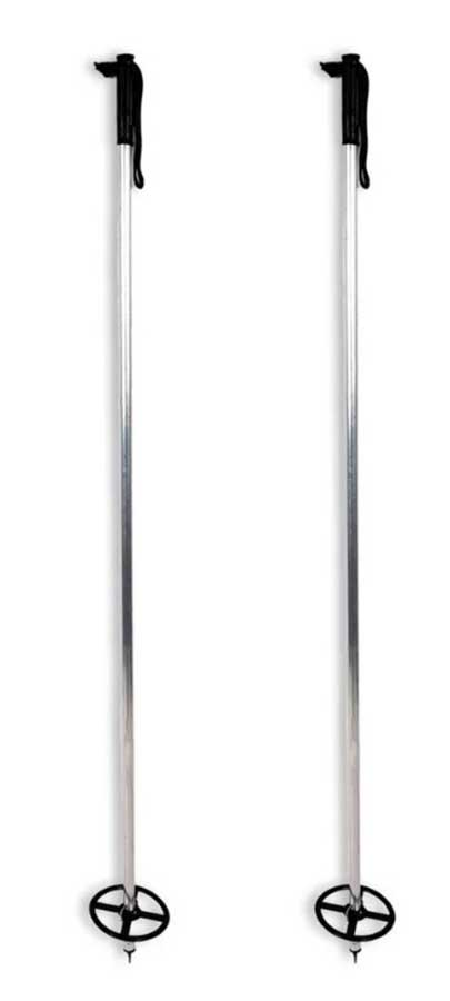 Палки лыжные алюминиевые с большим опорным кольцом Ø150 мм, длина 150 см (Маяк)