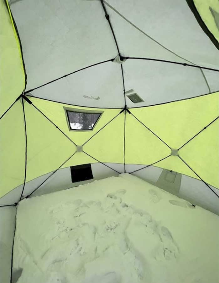 Палатка (баня) 3-х слойная для зимней рыбалки MirCamping КУБ 2,1х2,1х1,7 м 