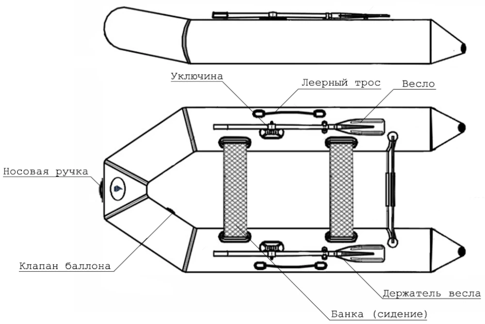 Надувная лодка ПВХ Big Boat TM320