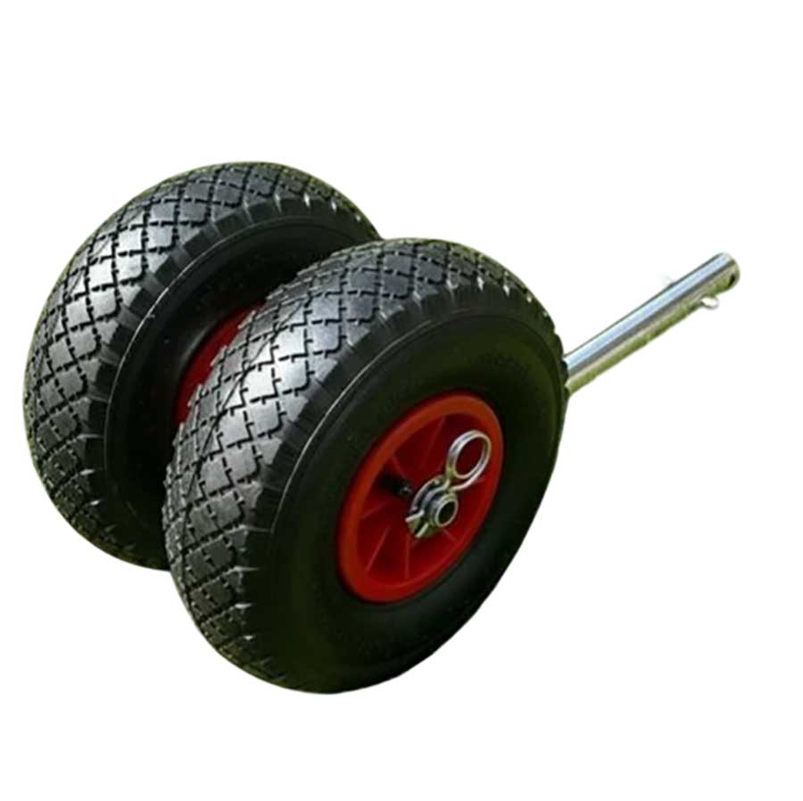 Набор дополнительных транцевых колёс (пара) для создания двойного шасси (ось 20 мм, Ø260 мм)