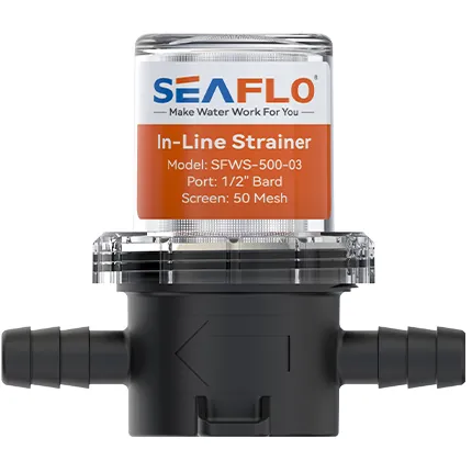 Фильтр грубой очистки SeaFlo 14 мм. (1/2"), черный корпус