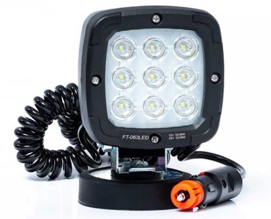 Универсальная светoдиодная рабочая фара FT-036 LED MAG M78, 9 диодов, 15 Вт, 1300 лм, 12-50 В