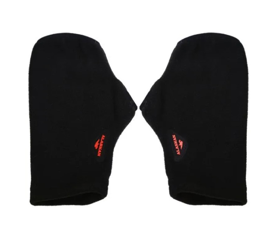Варежки митенки Alaskan Small Mittens флисовые, черный (L, XL)