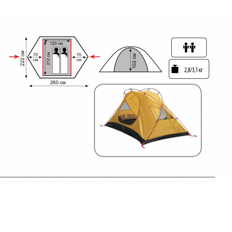 Палатка Tramp SARMA 2 (V2)