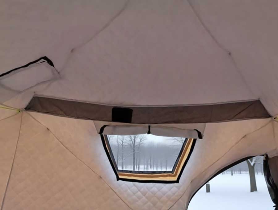 Палатка (баня) 2.4х2.4х2.2, 4-х слойная, для зимней рыбалки МирКемпинг