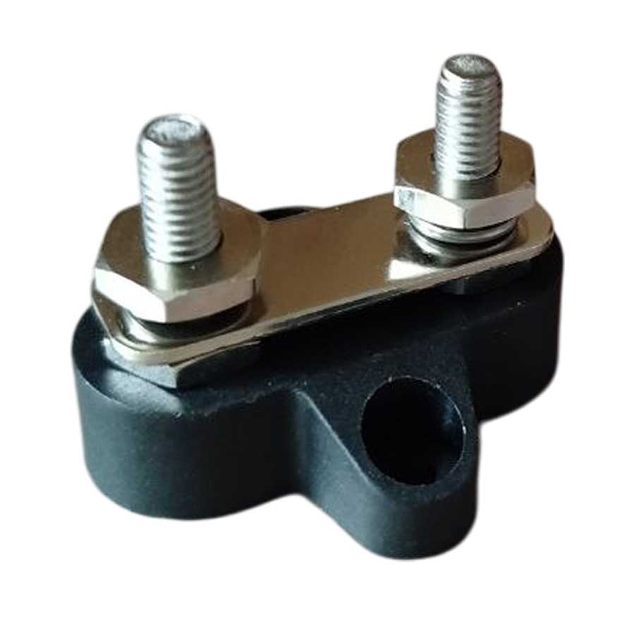 Клемма-штифт двойная, М6, 45х42 мм, черная