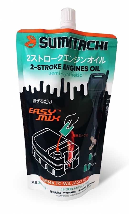 Масло моторное полусинтетическое Sumitachi 2-STROKE ENGINES OIL TC-W3 для 2-тактных двигателей (240 мл)