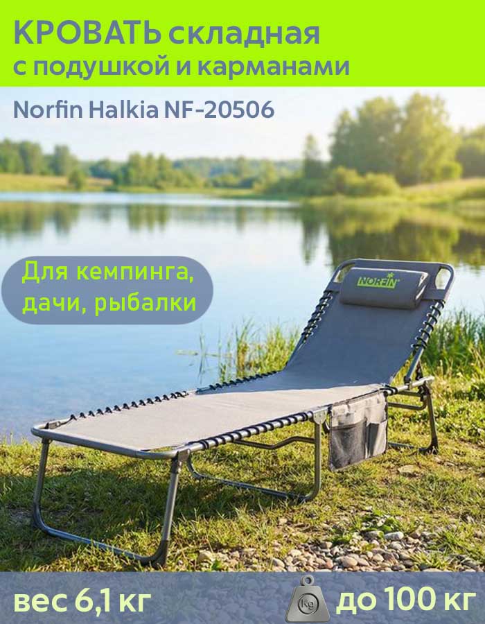 Кровать складная Norfin (Норфин) Halkia NF-20506