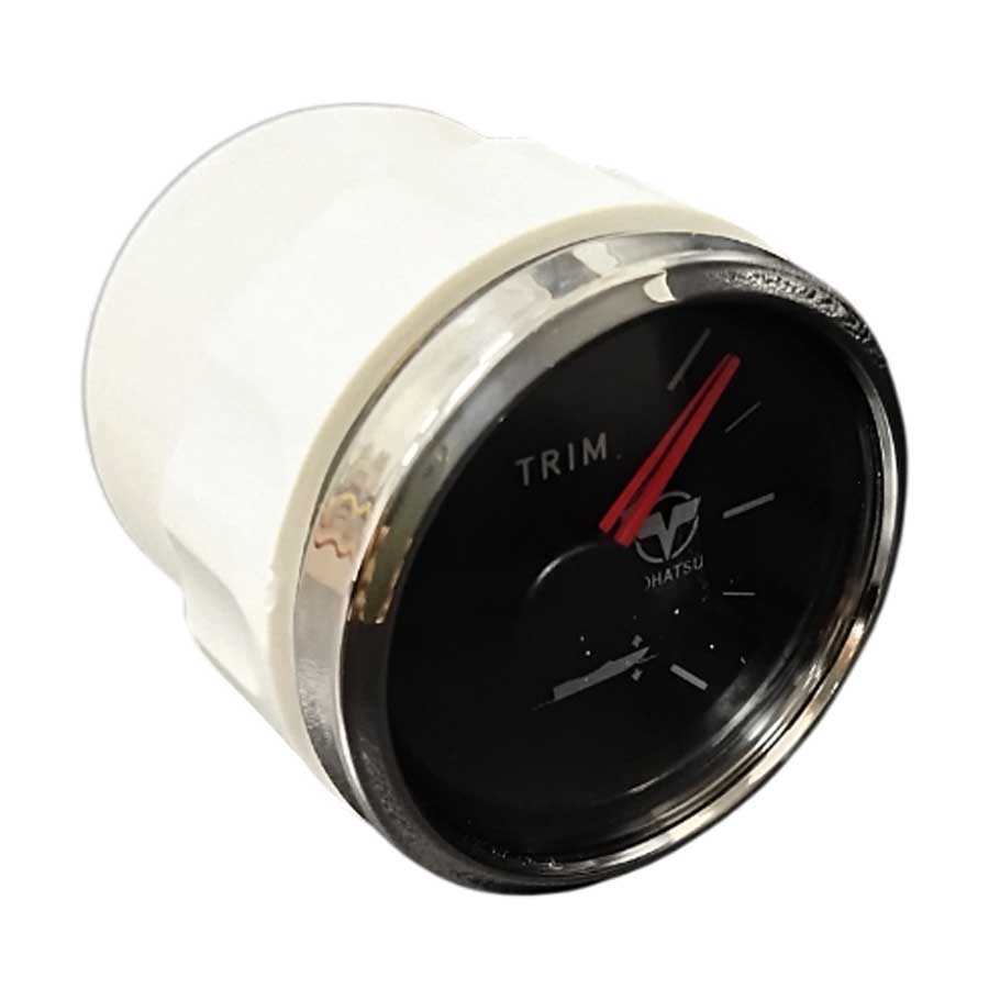 Трим-указатель Tohatsu 3VS-72523-0, ∅ 52 мм, черный циферблат, нерж. ободок