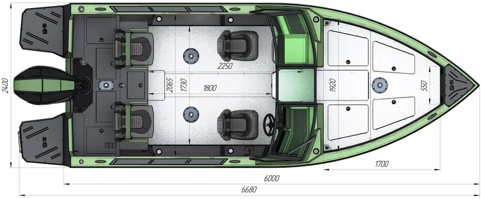 Катер Siberia S6 (модификация 2)