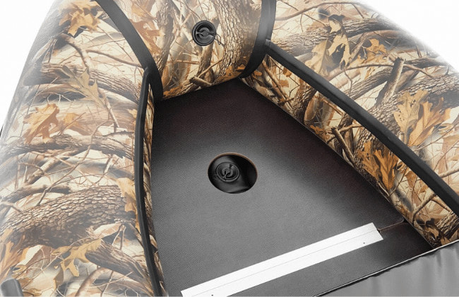 Надувная лодка ПВХ Роджер Хантер Киль 3500 (МАЛОкилевая), лес