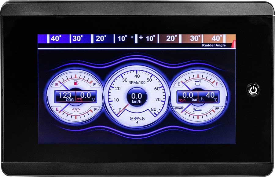Морской многофункциональный дисплей MFD-70, TFT сенсорный экран 7"
