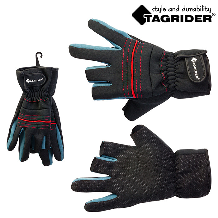 Перчатки Tagrider 2102-5 неопреновые трехпалые