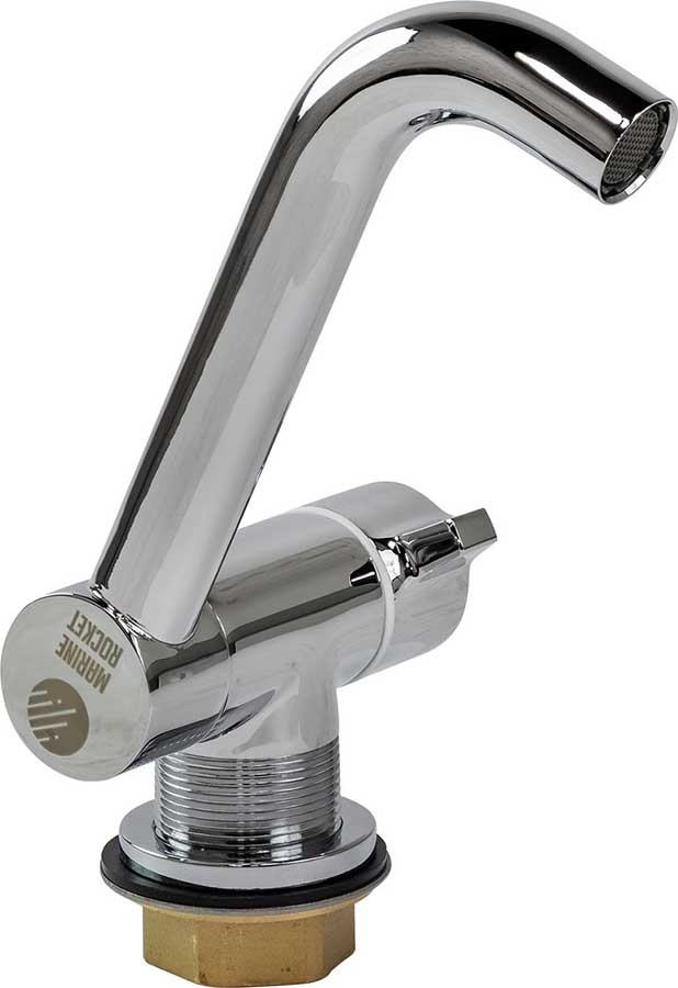 Складной кран-смеситель Marine Rocket для горячей и холодной воды, хромированная медь