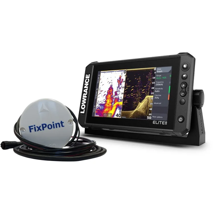 Эхолот Лоуранс Elite FS 9 с датчиком Active Imaging 3-in-1 (прошивка 26.1) + выносная антенна FixPoint 360