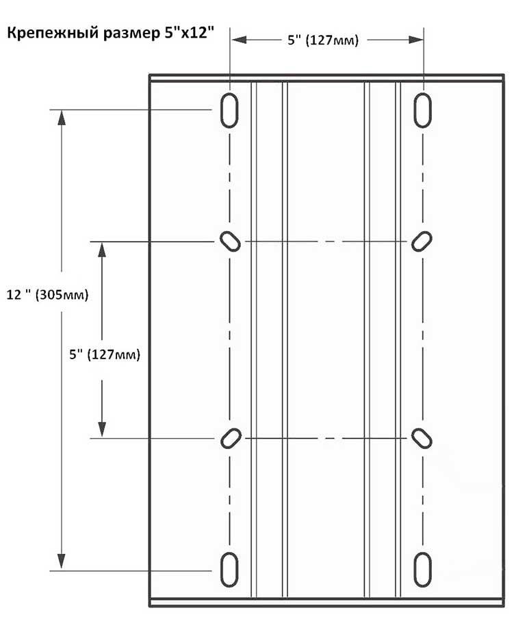 Крепление сиденья к стойке Ø60 мм, вперед-назад