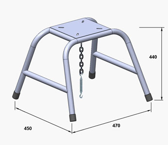 Стойка для сидения 440 мм. 150102T