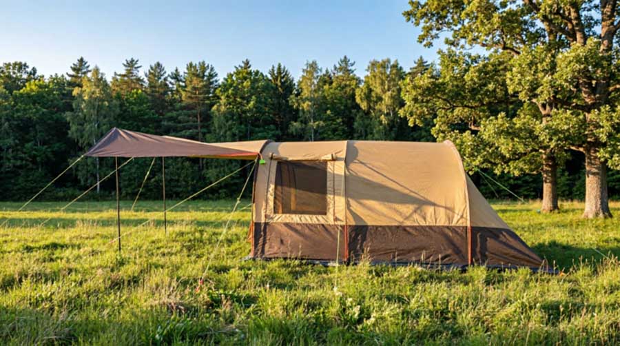 Палатка кемпинговая 6-ти местная MirCamping 1800-6, 350х220х160 см
