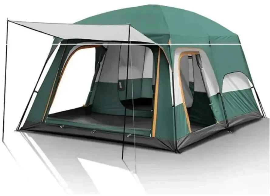 Палатка шатер с тамбуром Coolwalk CW 096, 320х210х185 см. (зеленый)