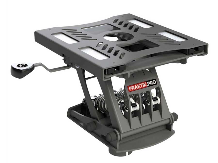 Амортизационная стойка Практик 200X2 SQ, 296 мм, оцинк. сталь (с продольной регулировкой)