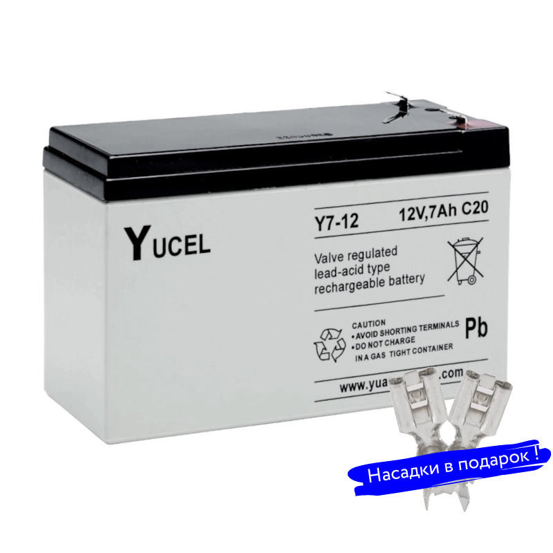 Аккумуляторная батарея YUASA YUCEL 12-7 F1 12V/7Ah