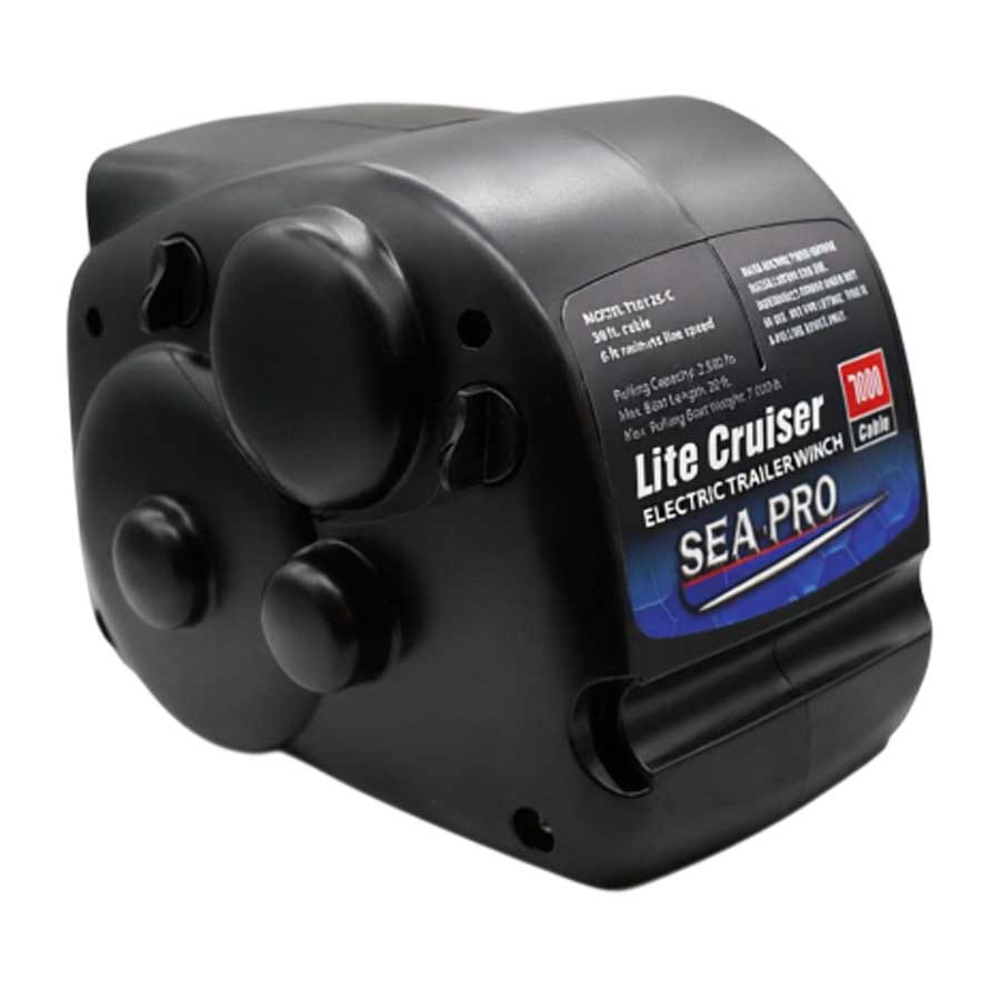 Лебедка трейлерная электрическая SEA-PRO TRW25, 1134 кг, мет трос