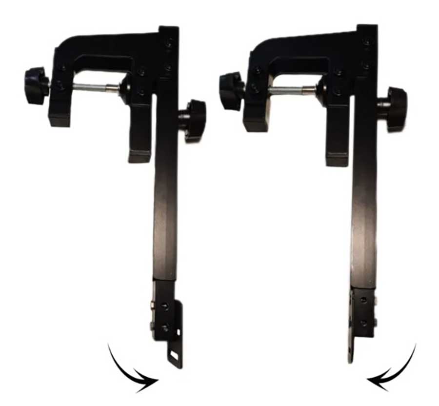 Держатель датчика эхолота со струбциной для лодок с НДНД, алюминий